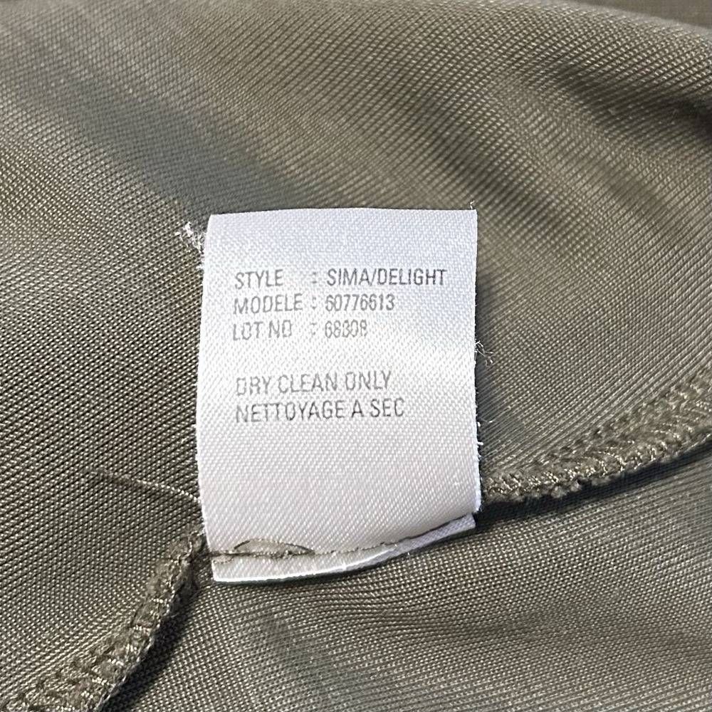 Theory Vintage Green Dress Size P Scoop Neck Prairie Cottagecore Wool Delight - Picture 4 of 8